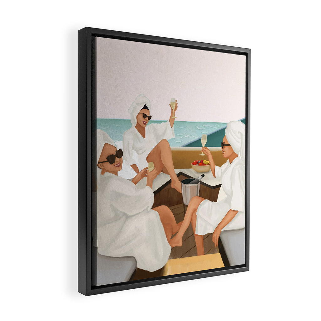 Seaside Indulgence Framed Canvas Print Gallery Image 2
