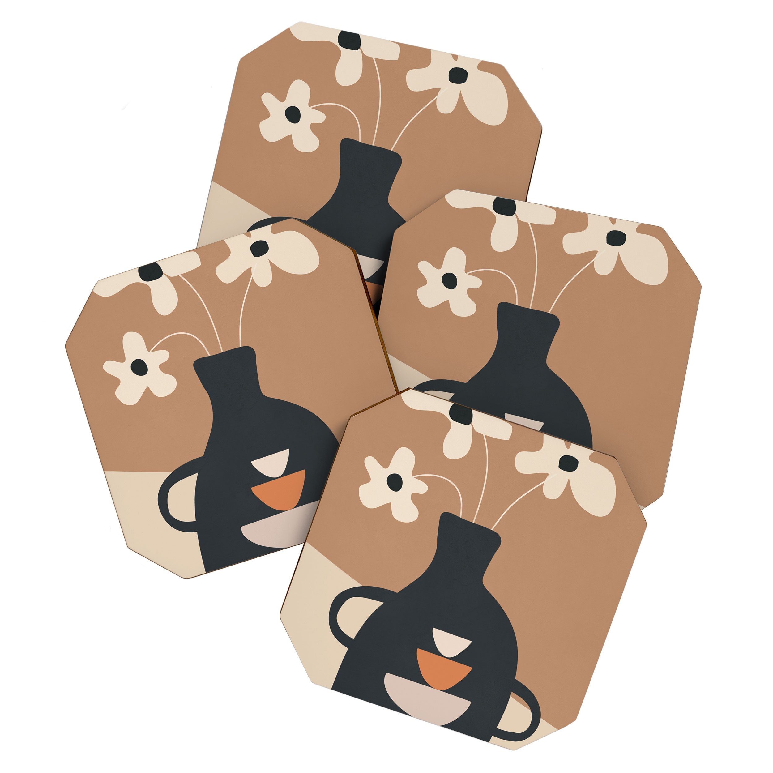 Serene Blooms 6 Coaster Gallery Image 1