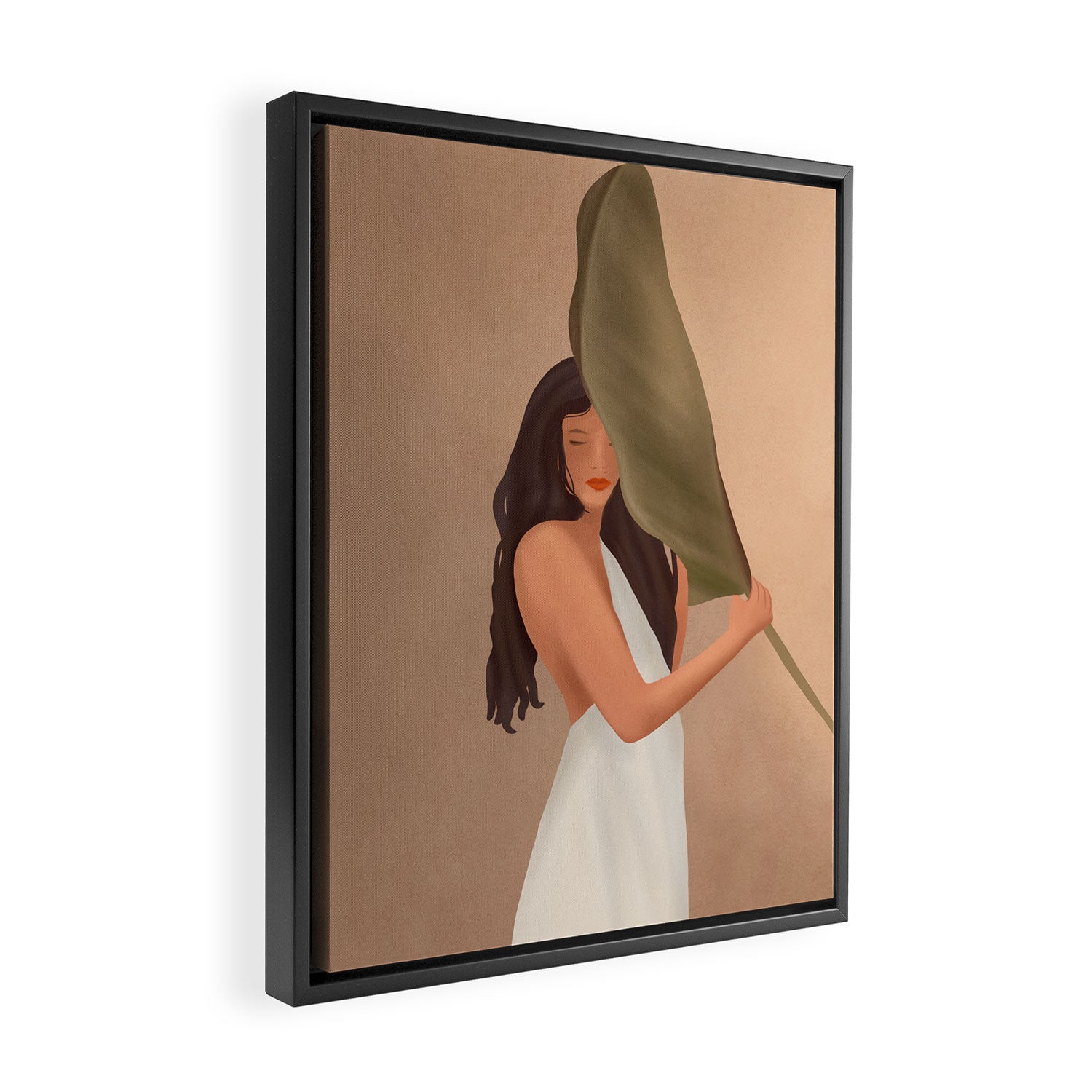 Shade of a Leaf Framed Canvas Print Gallery Image 2