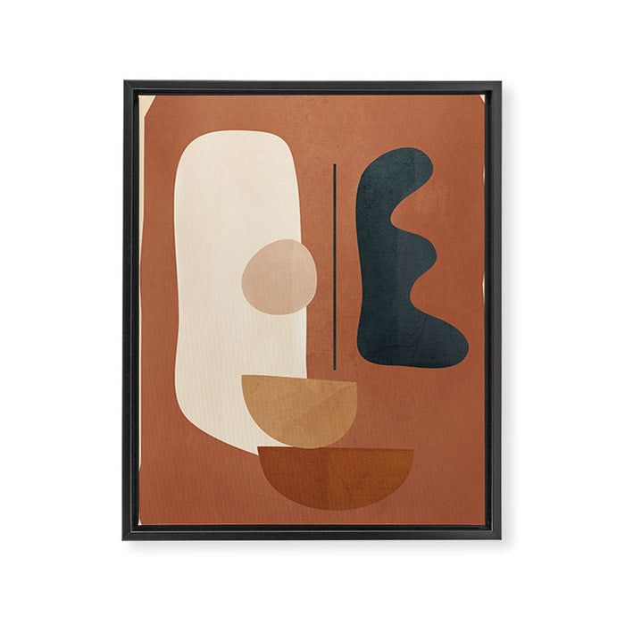 Shape Curve 30 Framed Canvas Print Gallery Image 1