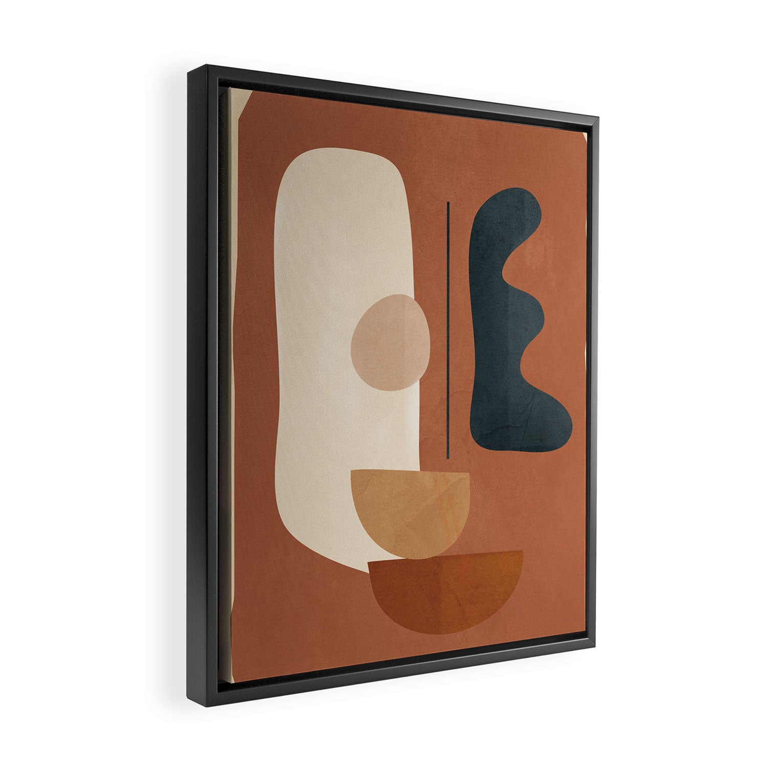 Shape Curve 30 Framed Canvas Print Gallery Image 2