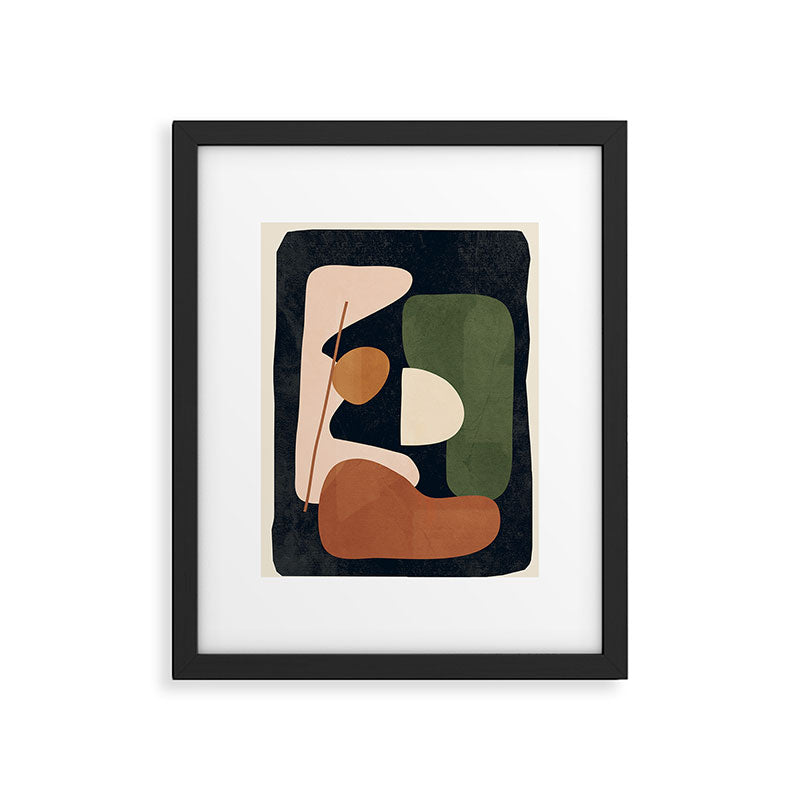 Shape Curve 4 Framed Art Print Gallery Image 6