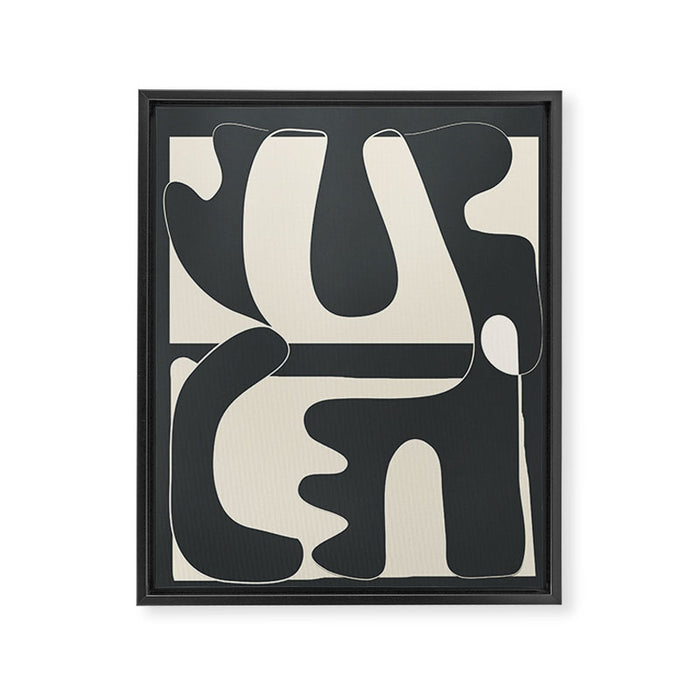 Shifting Silhouettes 1 Framed Canvas Print Gallery Image 1