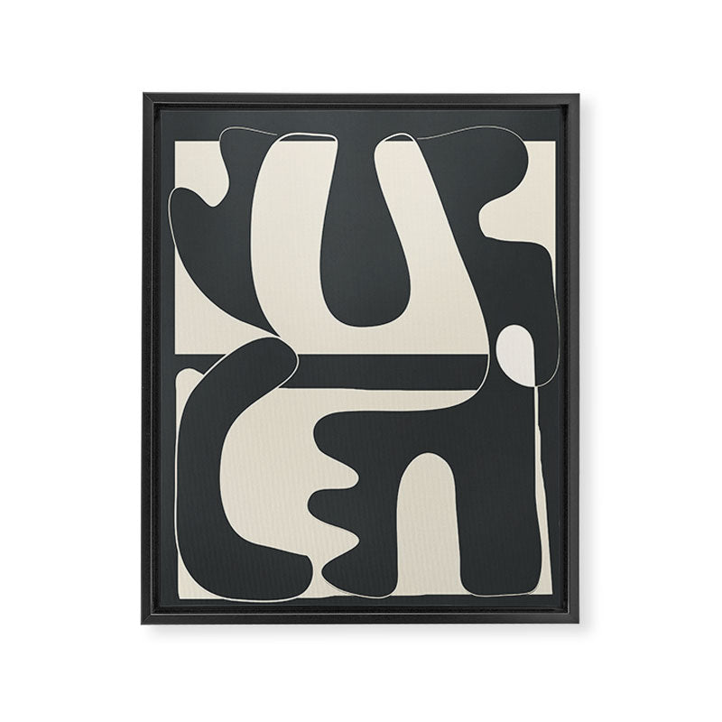 Shifting Silhouettes 1 Framed Canvas Print Gallery Image 6