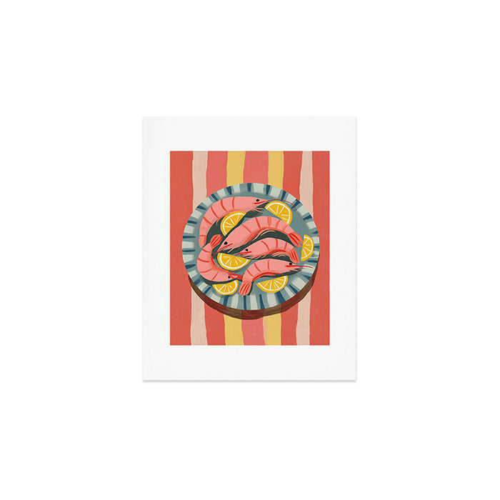 Shrimp Picnic Art Print Gallery Image 1