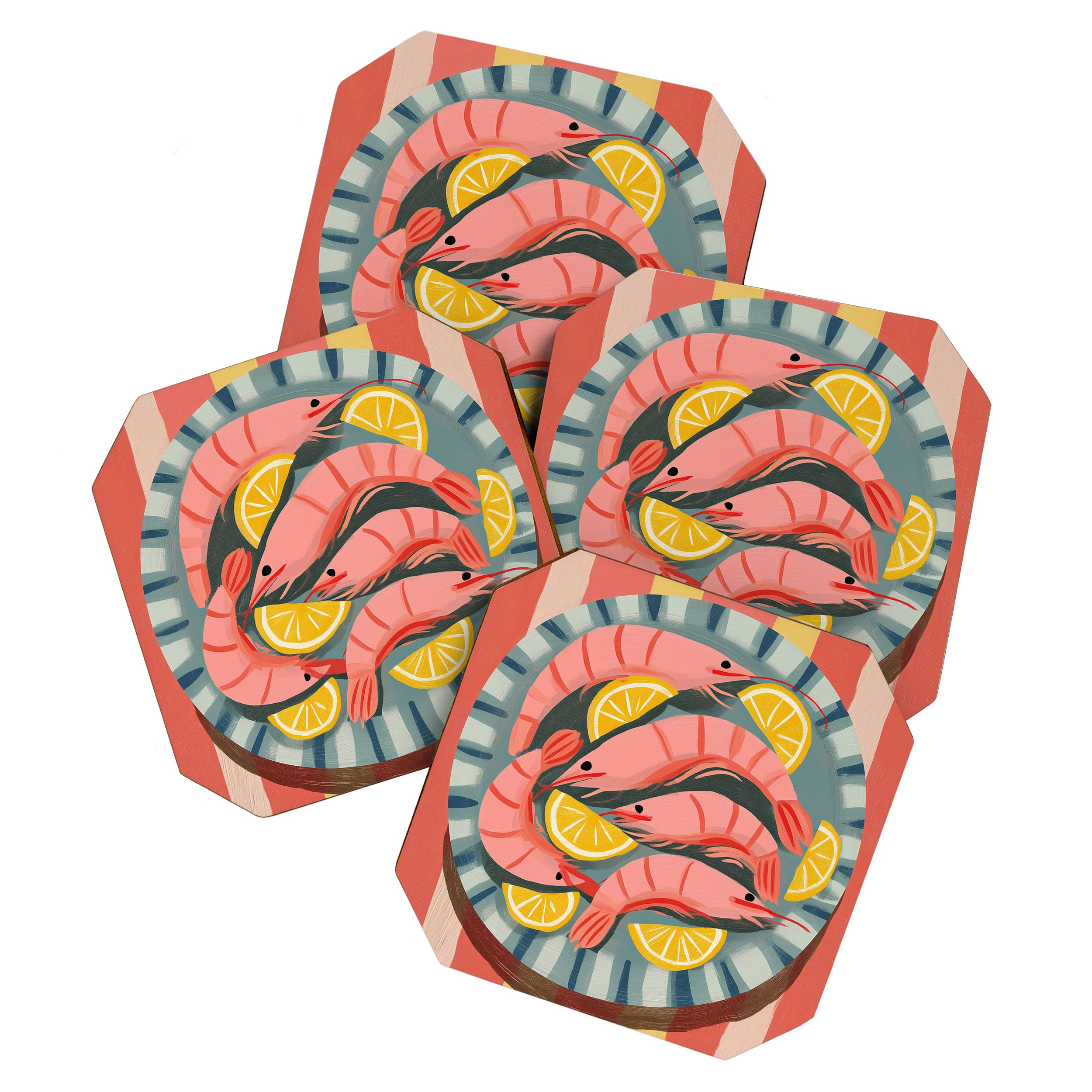 Shrimp Picnic Coaster Gallery Image 1