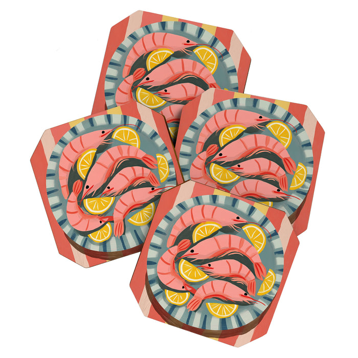 Shrimp Picnic Coaster Gallery Image 1