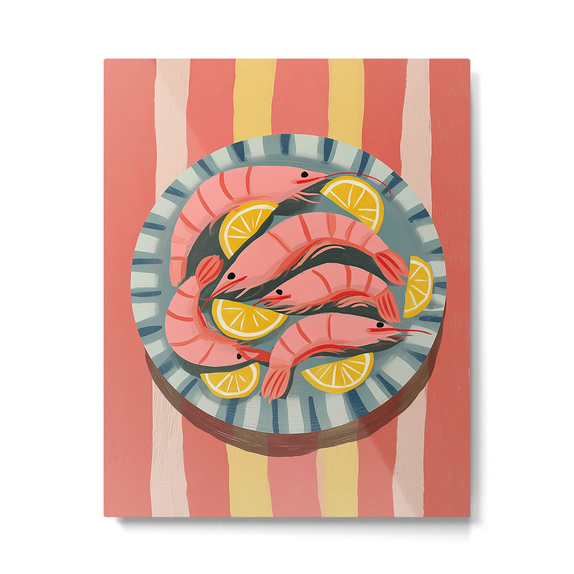 Shrimp Picnic Metal Print Gallery Image 4