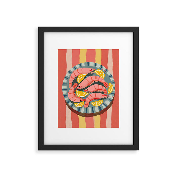 Shrimp Picnic Framed Art Print Gallery Image 1