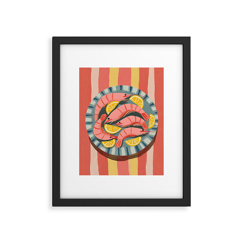 Shrimp Picnic Framed Art Print Gallery Image 5