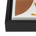 Soft Abstract Shapes 01 Framed Canvas Print Gallery Image 3