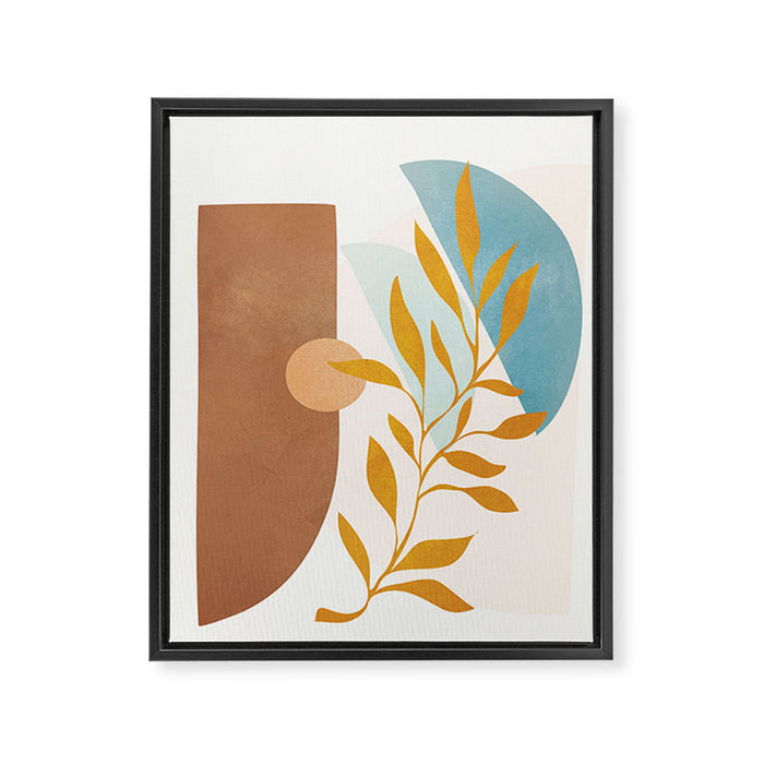 Soft Abstract Shapes 01 Framed Canvas Print Gallery Image 1