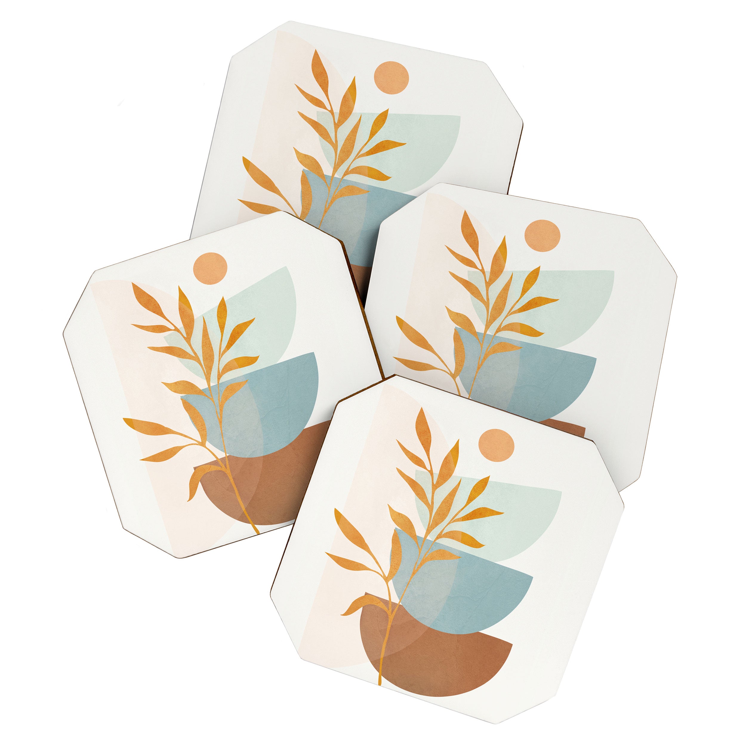 Soft Abstract Shapes 02 Coaster Gallery Image 1