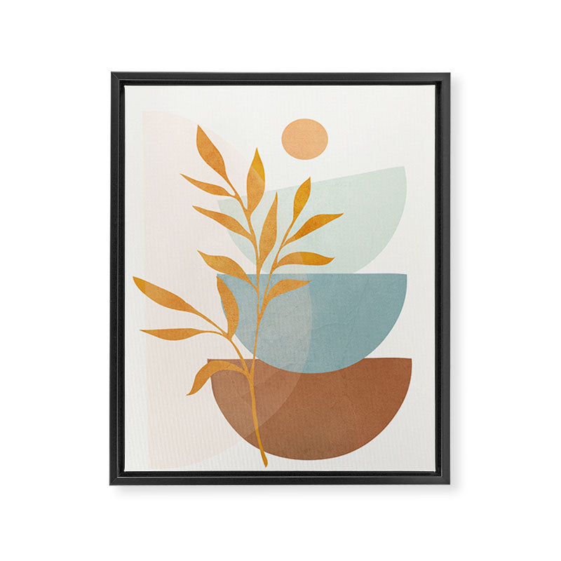 Soft Abstract Shapes 02 Framed Canvas Print Gallery Image 6