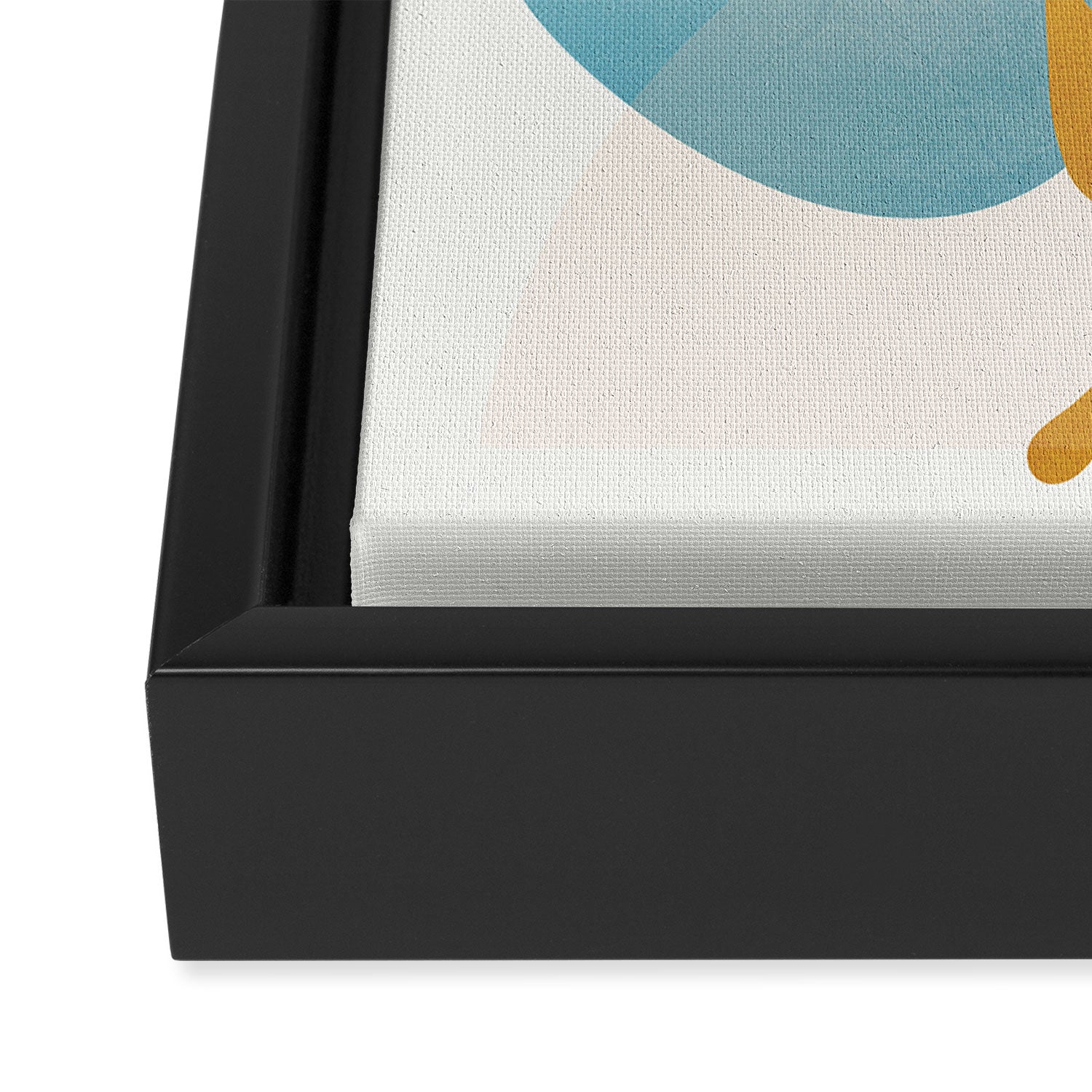 Soft Abstract Shapes 04 Framed Canvas Print Gallery Image 3