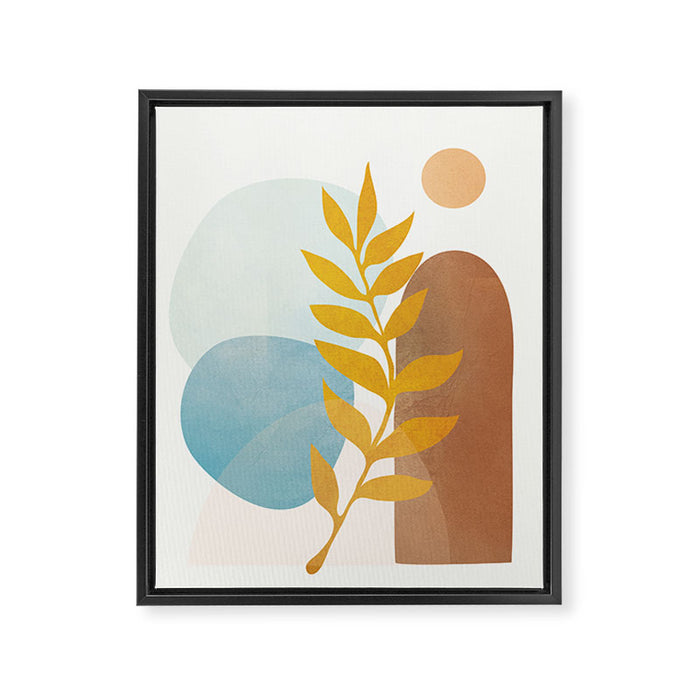 Soft Abstract Shapes 04 Framed Canvas Print Gallery Image 1