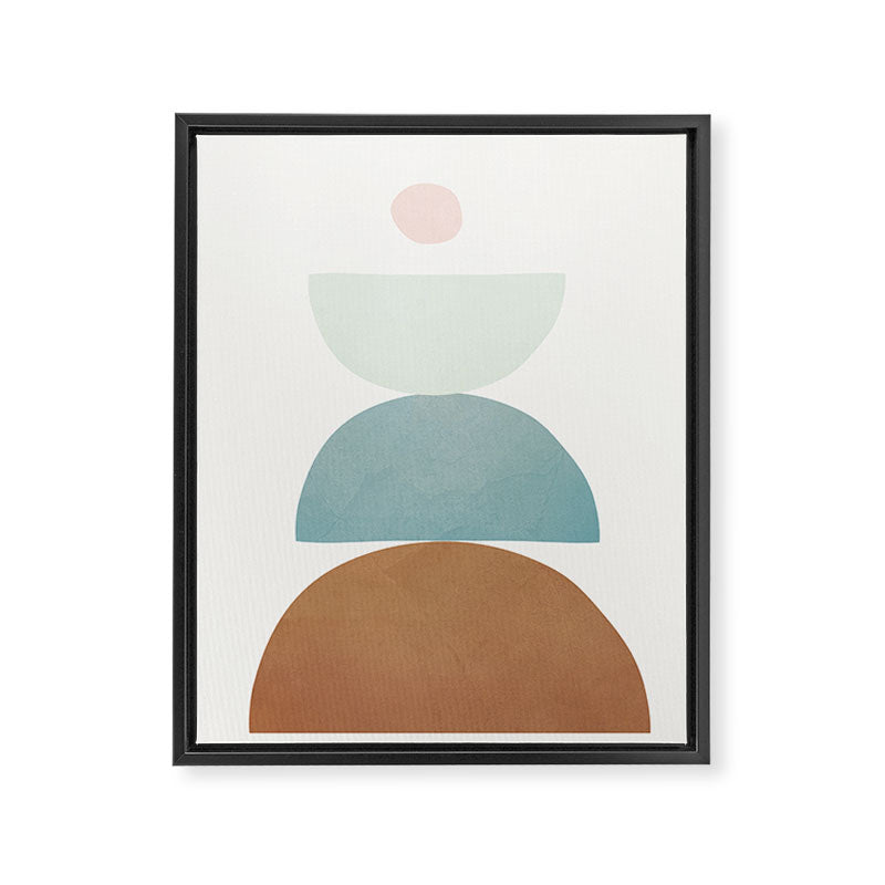 Soft Abstract Shapes 06 Framed Canvas Print Gallery Image 6