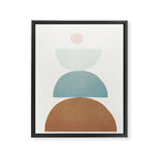 Soft Abstract Shapes 06 Framed Canvas Print Gallery Image 6