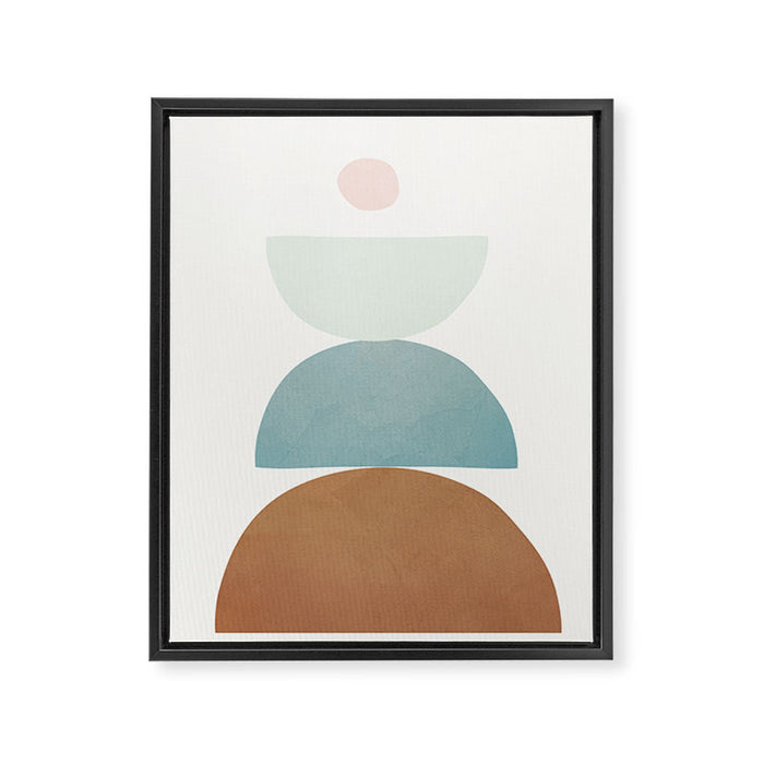 Soft Abstract Shapes 06 Framed Canvas Print Gallery Image 1