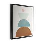Soft Abstract Shapes 06 Framed Canvas Print Gallery Image 2