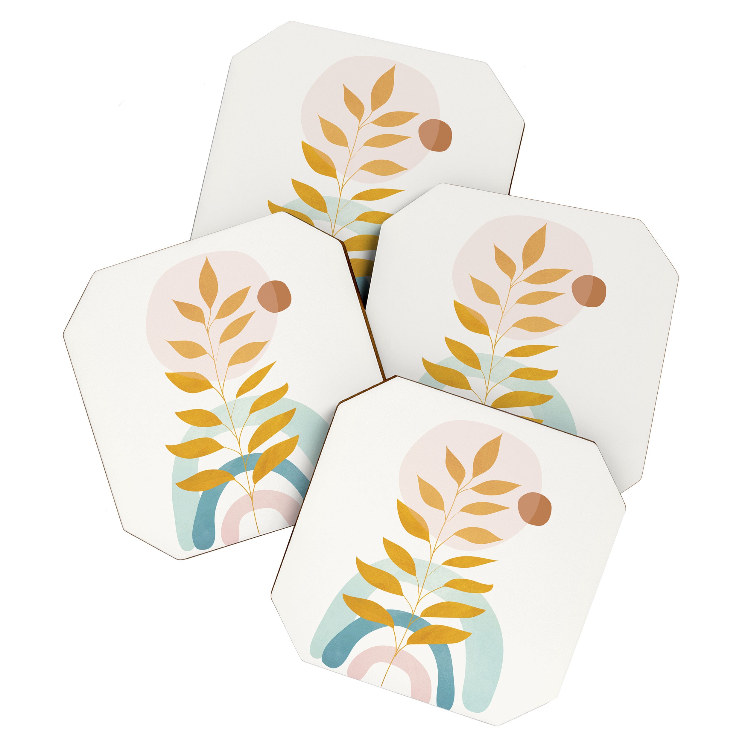 Soft Abstract Shapes 09 Coaster Gallery Image 1