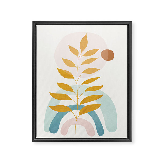 Soft Abstract Shapes 09 Framed Canvas Print Gallery Image 1