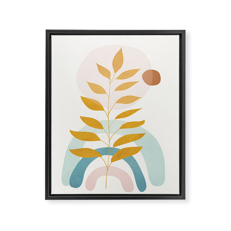 Soft Abstract Shapes 09 Framed Canvas Print Gallery Image 6