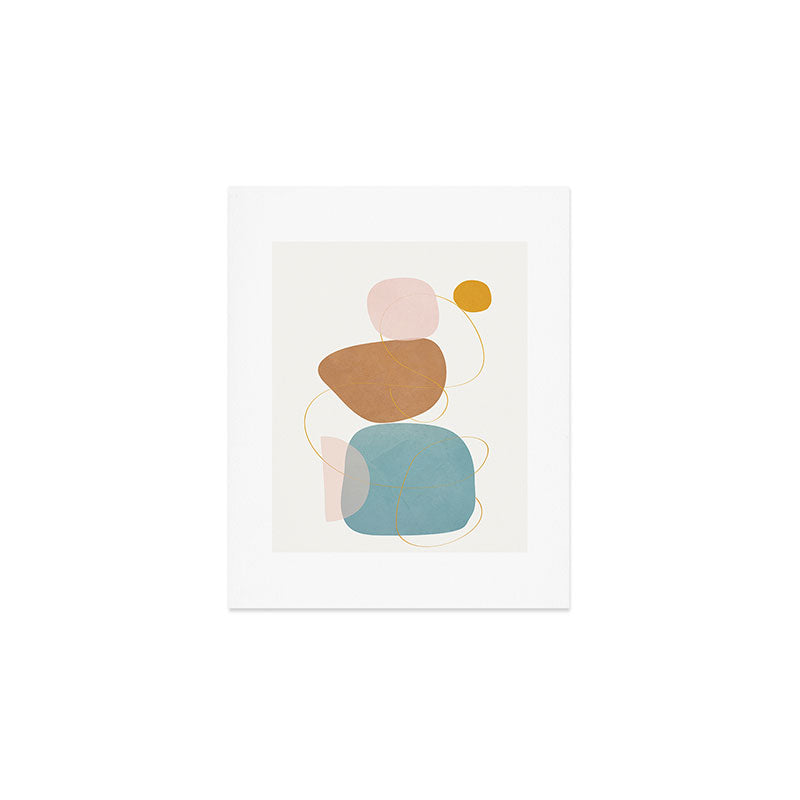 Soft Abstract Shapes 11 Art Print Gallery Image 1