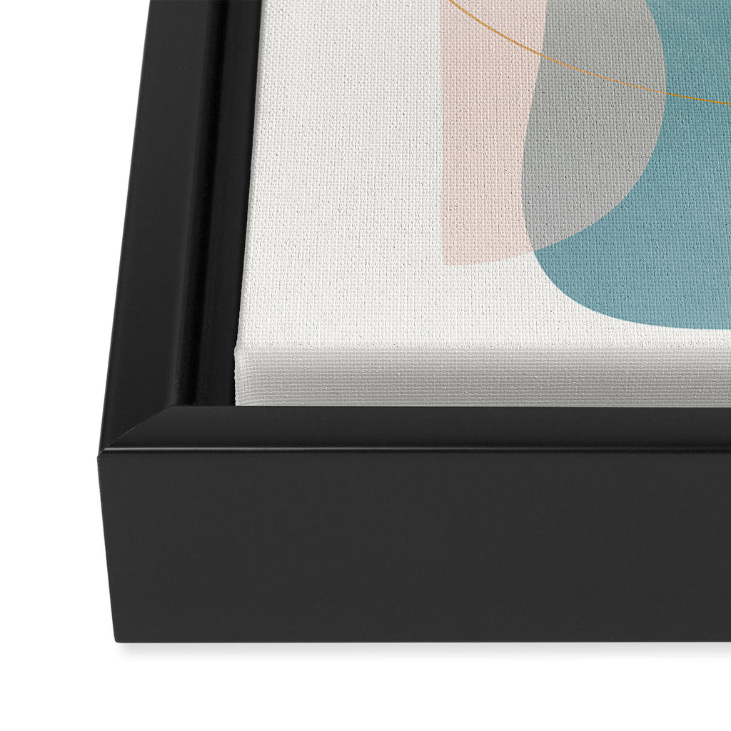 Soft Abstract Shapes 11 Framed Canvas Print Gallery Image 3