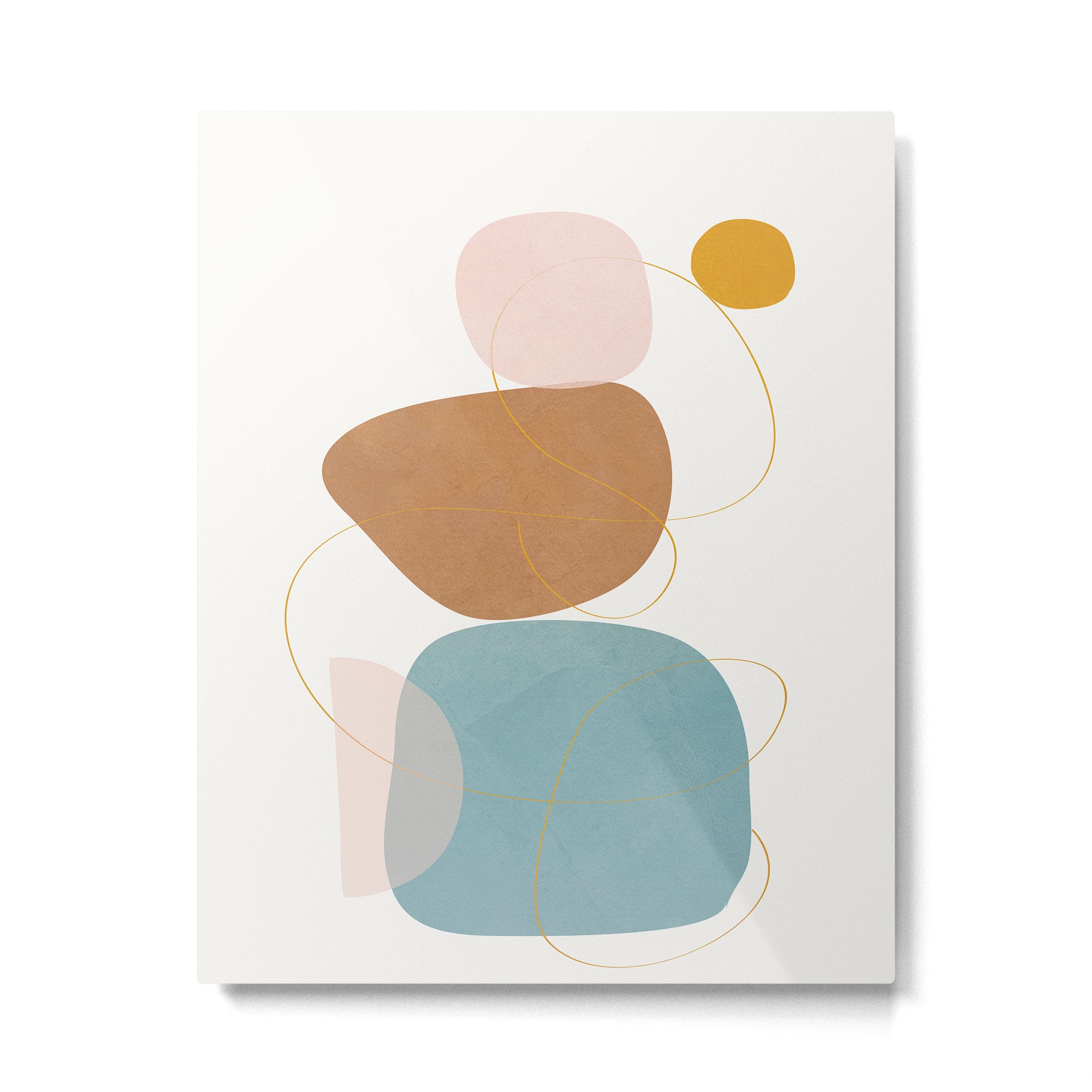 Soft Abstract Shapes 11 Metal Print Gallery Image 6