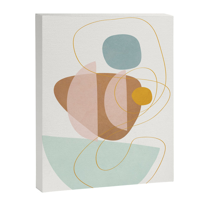 Soft Abstract Shapes 13 Canvas Print Gallery Image 1