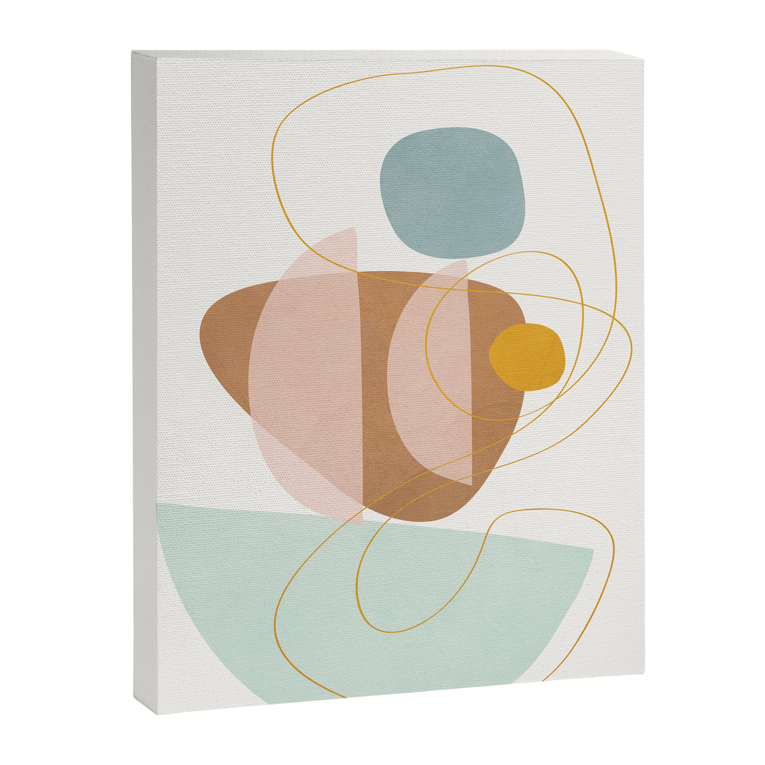 Soft Abstract Shapes 13 Canvas Print Gallery Image 8
