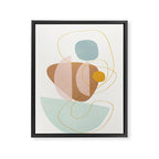 Soft Abstract Shapes 13 Framed Canvas Print Gallery Image 8