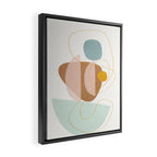 Soft Abstract Shapes 13 Framed Canvas Print Gallery Image 2