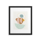 Soft Abstract Shapes 13 Framed Art Print Gallery Image 6