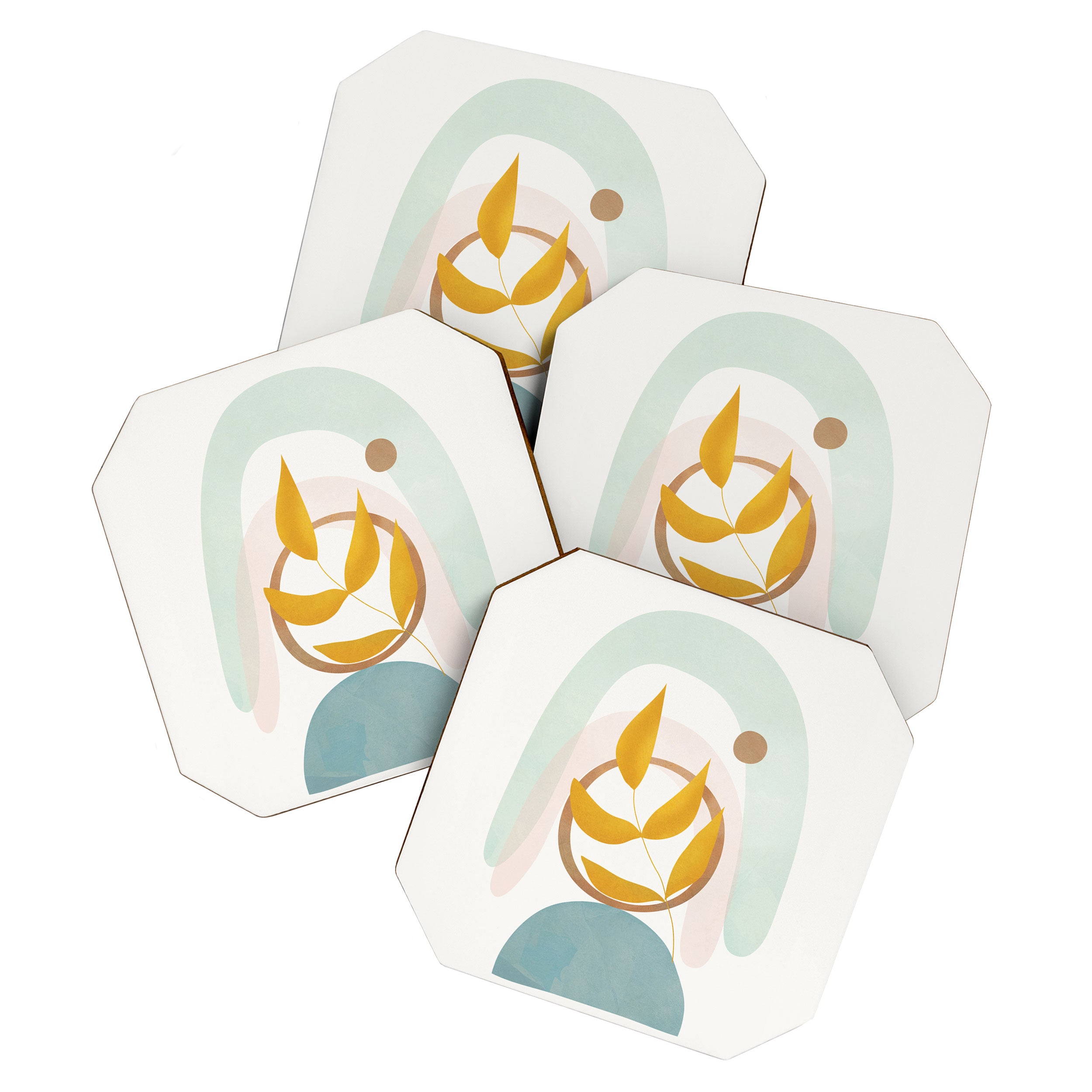 Soft Abstract Shapes 14 Coaster Gallery Image 1