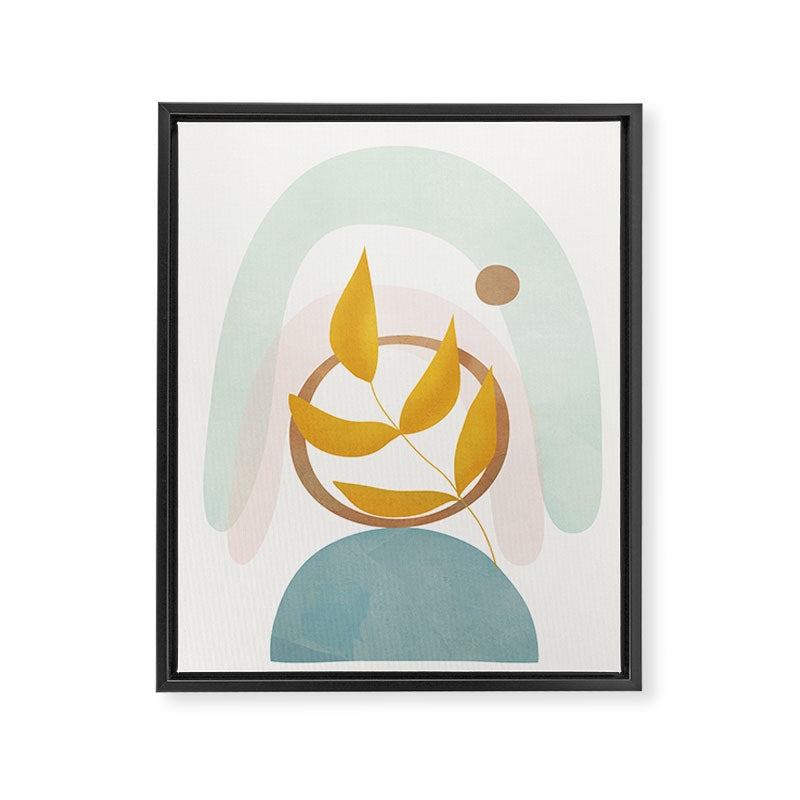 Soft Abstract Shapes 14 Framed Canvas Print Gallery Image 6