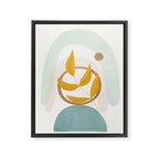 Soft Abstract Shapes 14 Framed Canvas Print Gallery Image 6