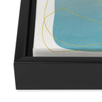 Soft Abstract Shapes 16 Framed Canvas Print Gallery Image 3