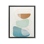 Soft Abstract Shapes 16 Framed Canvas Print Gallery Image 6