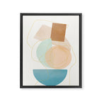 Soft Abstract Shapes 17 Framed Canvas Print Gallery Image 6