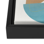 Soft Abstract Shapes 18 Framed Canvas Print Gallery Image 3