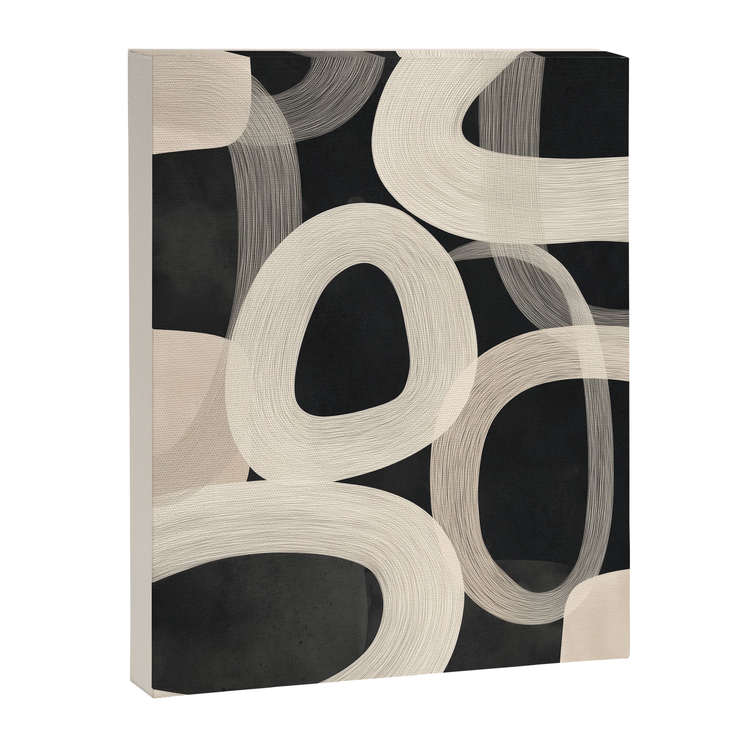 Soft Forms - Abstract Minimalist Line Art Canvas Print Gallery Image 6