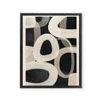 Soft Forms - Abstract Minimalist Line Art Framed Canvas Print Gallery Image 6
