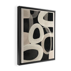 Soft Forms - Abstract Minimalist Line Art Framed Canvas Print Gallery Image 2