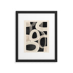 Soft Forms - Abstract Minimalist Line Art Framed Art Print Gallery Image 5
