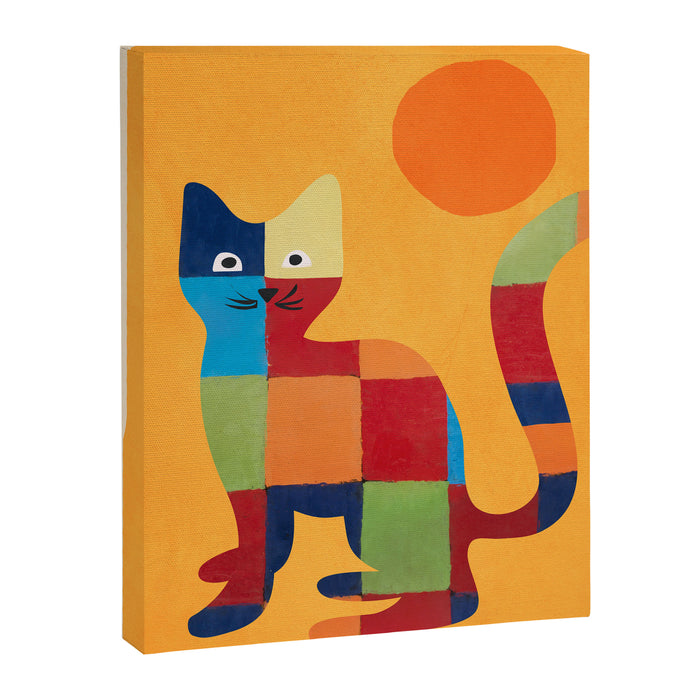Squares Cat Canvas Print Gallery Image 1