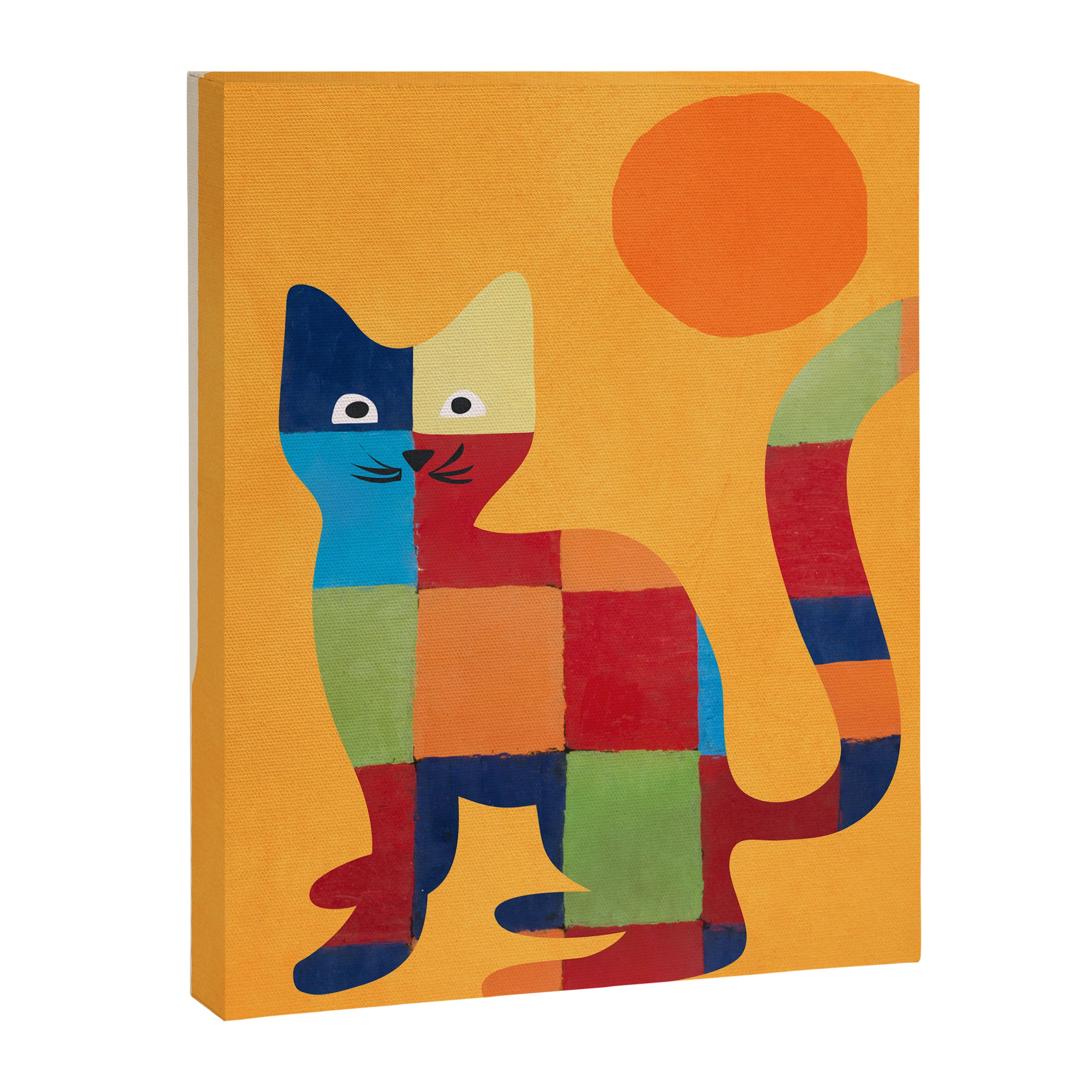 Squares Cat Canvas Print Gallery Image 6