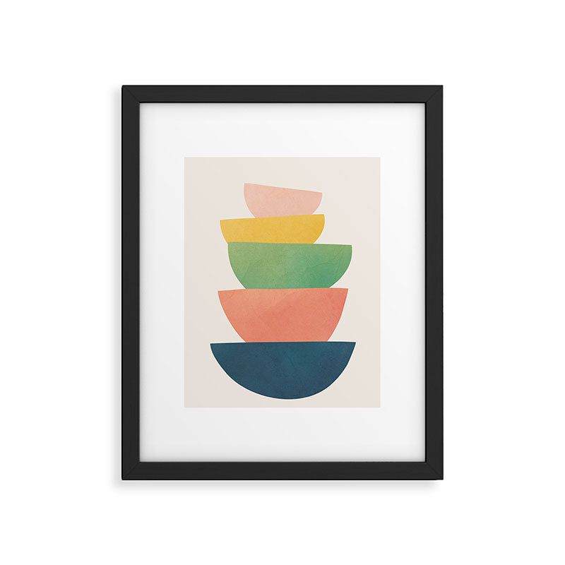 Stacked Pots Framed Art Print Gallery Image 5