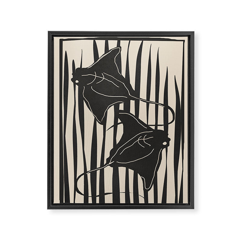 Stingrays 1 Framed Canvas Print Gallery Image 6